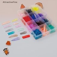 [AttractiveFine] 288PCS Colorful Nail Dual Forms Set Full Nail Forms For Polygel Reusable Nail Tips 