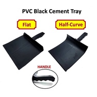 PVC Black Cement Tray (Half-CurveFlat)