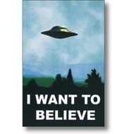 X-Files Poster ~ I Want To Believe ~ Official Fan Club Edition 24x36"