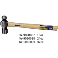 Irwin Wood Handle Ball Pin Hammer