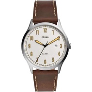 [Powermatic] Fossil FS5589 Forrester Three-Hand Date Brown Leather Men'S Watch