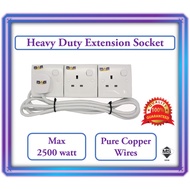 Heavy Duty 3 Gang Power Socket 2500 Watt