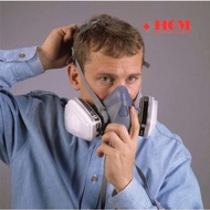Medium-sized toxic and toxic gas mask set 3M 7502 - Half-face labor protection gas mask
