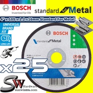 COMBO DEAL BOSCH 4  X 1.2MM X 16MM METAL CUTTING DISC (5X/10X/25X) #2608619701