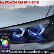 for BMW X4 F26 2014-2018 xDrive20i xDrive28i 35i xDrive20d 30d 35d APP Remote control M4 style RGB R