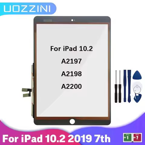 For iPad 7 10.2 2019 7th Gen A2197 A2198 A2200 iPad 8 Touch Screen Digitizer Outer Glass Panel Repla