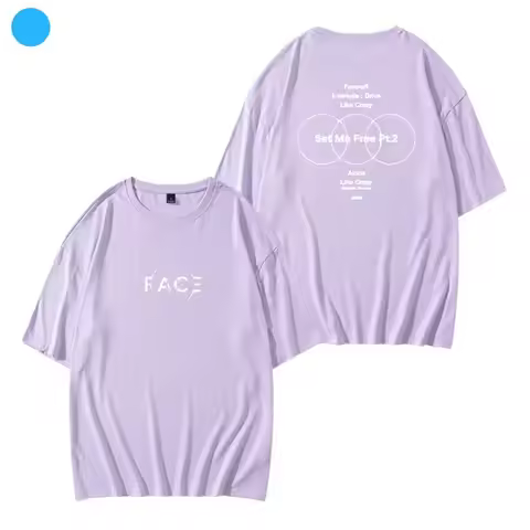 KPOP JIMIN Face T-shirt New Fashion Cotton Loose T shirt Tees Tops Kpop Merch