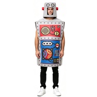Halloween Robot cospy Costume Adult Funny Party Costume