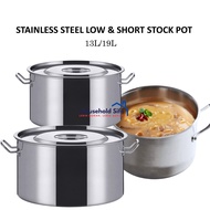 Extra Thick Stainless Steel Big Stock Pot/Cooking Pot/Soup Pot  /Periuk Keluli/Periuk Sup/Kuah/Kari