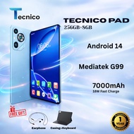 TECNICO Z19(ROM 12GB+RAM 512GB) 10.1 inch tablet | Android 14 | 12000mAh large battery