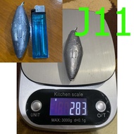 J11 heart lead fishing weight j11