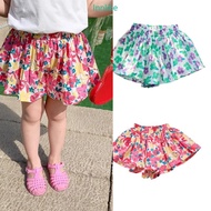 INN Toddler Floral Print Shorts Skirt Easy Pull On Skorts Playground Outfit Soft