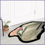 Floor Rugs for Bedroom Small 100 Dollar Bill Money Carpet Money Door Mats Area Rug Non-Slip Kitchen 