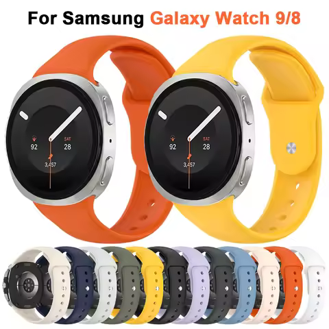 Silicone Strap For Samsung Galaxy Watch 9 8 44mm 40mm Smart Watch Sports Bracelet Galaxy Watch 9/8 C