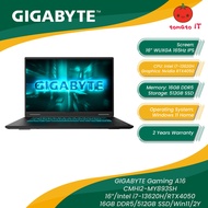 GIGABYTE Gaming A16 CMHI2-MY893SH Gaming Laptop - 16" WUXGA IPS 165Hz/Intel i7-13620H/16GB DDR5/512G