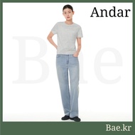 [Andar] Ice AirDenim Semi-Wide Jeans - Highly Stretchable 9.25oz Denim, Perfect for All Seasons