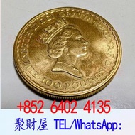 1987年英女皇伊利沙伯二世22K金幣(一安士)