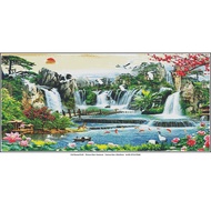 【 Pl】5D DIY เพชรจิตรกรรมภูมิทัศน์ขนาดใหญ่สำหรับตกแต่งบ้าน80x4 0ซม./100x50cm