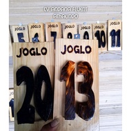 Wooden gazebo numbers wooden table numbers hanging number marker numbers