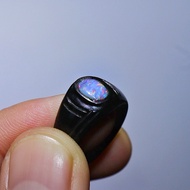 Natural Cincin Batu Akik Kalimaya Banten Ring Tanduk