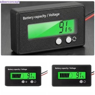 SDEERCONCEPT Battery Gauge, Battery Testers Voltage Meter Battery Capacity Indicator, Plastic Housin