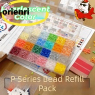 ORIENRI Pearlescent Perler Bead, Heat Press Handmade Perler Beads, 23 Colors 2.6mm Handmade DIY Perl