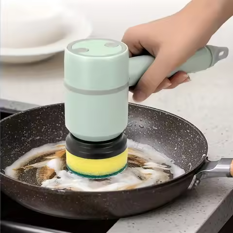 OLOEY 3-in-1 Electric Spin Scrubber, Electric Cleaning Brush Handheld Kitchen Cleaner Cordless Spin 