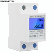 EUCALYTUSS KWh Meter, DDM15SD 5-80A Energy Meter, Precision Metering 220V/230V Digital Energy Meter 