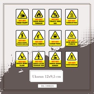 K3 Sticker Safety & Health Work Sticker Beware 12 x 9.5 cm multi Sticker