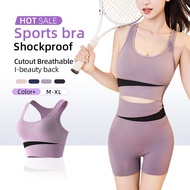 Sport Bra Jogger Shorts Yoga Set Women Plus Size Wireless Underwear High Waist Short Pants Gym Runni