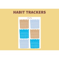 Sticker sticker for journal (month/weekDAY/)