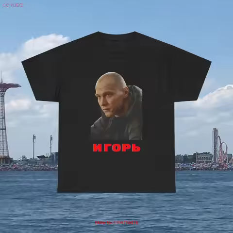 Igor Anora 2024 Movie Russian Cyrillic Indie Film Heavy Cotton T Shirt vintage Washed graphic Soft S