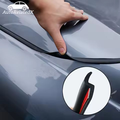 Car Hood Seal Waterproof Noise Insulation Sealing Strip Auto Rubber Seal Strip for Engine Covers Aut