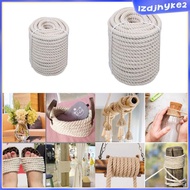 [lzdjhyke2] Natural Cotton Rope Strong for Pet Toys Rope Basket Tug of War