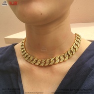 สร้อยคอเพชร สร้อยคอชิดคอ Gold Diamond เพชร เพชรcz สร้อยคอDiamond ( สแตนเลสแท้100% ) Stainless 316l ข