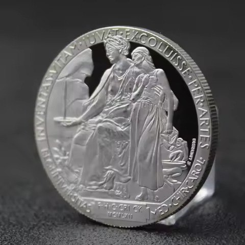 Nobel Prize in Physiology Medicine Lenin Silver Plated Coin Nobel Medal Collectibles Art Craft