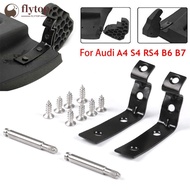 FLYTOP 2Pcs Glove Box Lid Hinge Snapped Repair Fix Kit Brackets Steel Black For Audi A4 S4 RS4 B6 B7