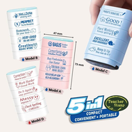 5 in 1 Teacher Stamp | School Stamp | Chop Cikgu Pelajar Sekolah | Review Stamps for Teachers | Teac