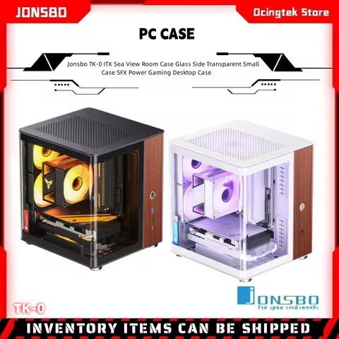 Jonsbo TK-0 ITX Sea View Room Case Glass Side Transparent Small Case SFX Power Gaming Desktop Case