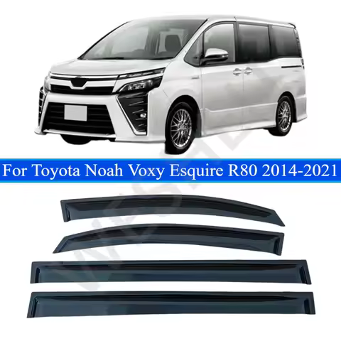 For 2001-2021 Toyota Noah Voxy R60 R70 R80 Side Window Visors Rain Deflector Guards UV Block Exterio