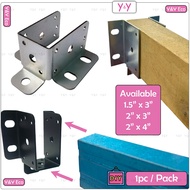 Y&Y Eco C Channel Wall Mount Bracket / Rectangular Tube C Section Connector / Tapak Besi Sengkuap