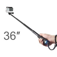 Fran-16D 36 Inch Extendable Handheld Pole Telescopic Selfie Monopod Stick For Insta360 One RS Gopro10 Dji Action 2 Accessories