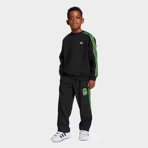 adidas | Little Kids' adidas Originals x Minecraft Fleece Sweatshirt and Joggers Set