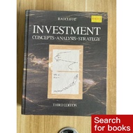 精 999 English books 《Investment: Concepts, Analysis, Strategy》 Robert C. Radcliffe。 Second-hand  HH