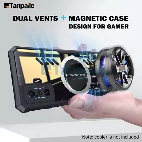 Tanpaile Cooling Magnetic Case For Xiaomi Redmi K50 Gaming POCO F4 GT F3 K40 K40S Shockproof Hard Bu