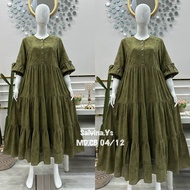 MIDI dress Salvina ys katun bordir
