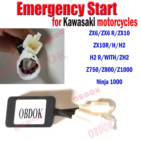 Emergency Start for Kawasaki Motorcycles CRF 1100 L for Kawasaki ZX6 ZX6 R ZX10 ZX10R H H2 H2 R WITH