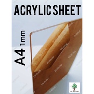 Acrylic A4 1mm Sheet Clear / Acrylic A4 Sheet / A4 Size