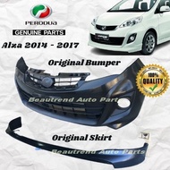 Perodua Alza Original Front Bumper and Lower Skirt Lips Spolier Clips And Rubber Lining Grey Model 2014 - 2017