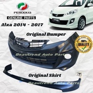 Perodua Alza Original Front Bumper and Lower Skirt Lips Spolier Clips And Rubber Lining Grey Model 2